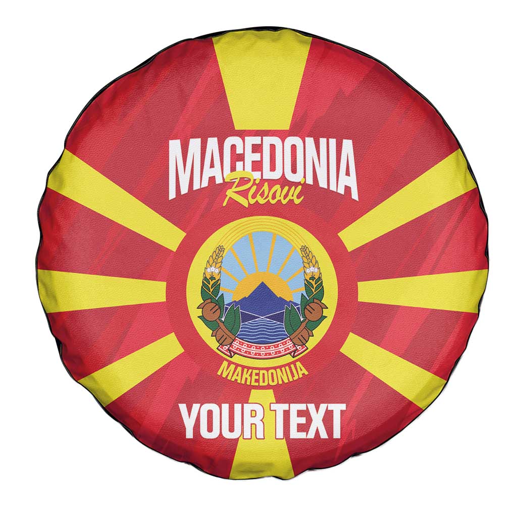 Custom Macedonia Football Spare Tire Cover Risovi Napred Makedonija