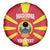 Custom Macedonia Football Spare Tire Cover Risovi Napred Makedonija