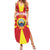 Custom Macedonia Football Summer Maxi Dress Risovi Napred Makedonija