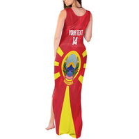 Custom Macedonia Football Tank Maxi Dress Risovi Napred Makedonija