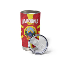 Custom Macedonia Football Tumbler Cup Risovi Napred Makedonija