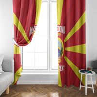 Custom Macedonia Football Window Curtain Risovi Napred Makedonija