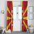 Custom Macedonia Football Window Curtain Risovi Napred Makedonija