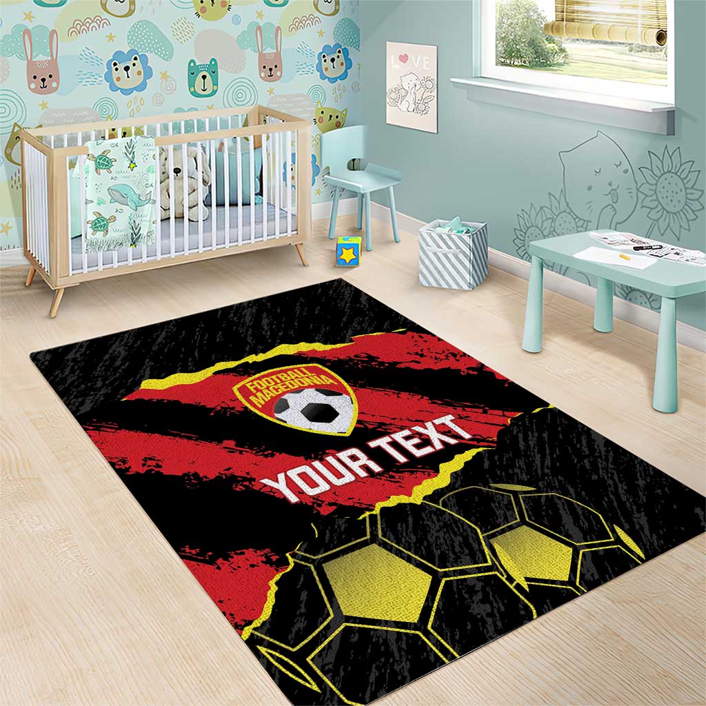 Custom Macedonia Football Area Rug Go Champions Risovi