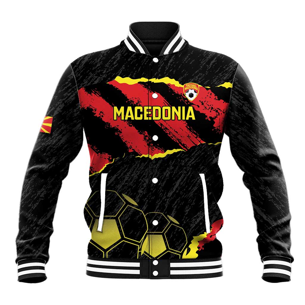 Custom Macedonia Football Baseball Jacket Go Champions Risovi