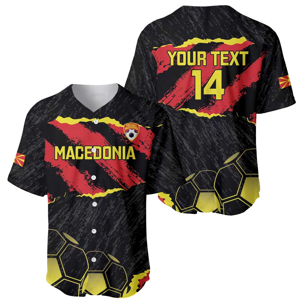 Custom Macedonia Football Baseball Jersey Go Champions Risovi