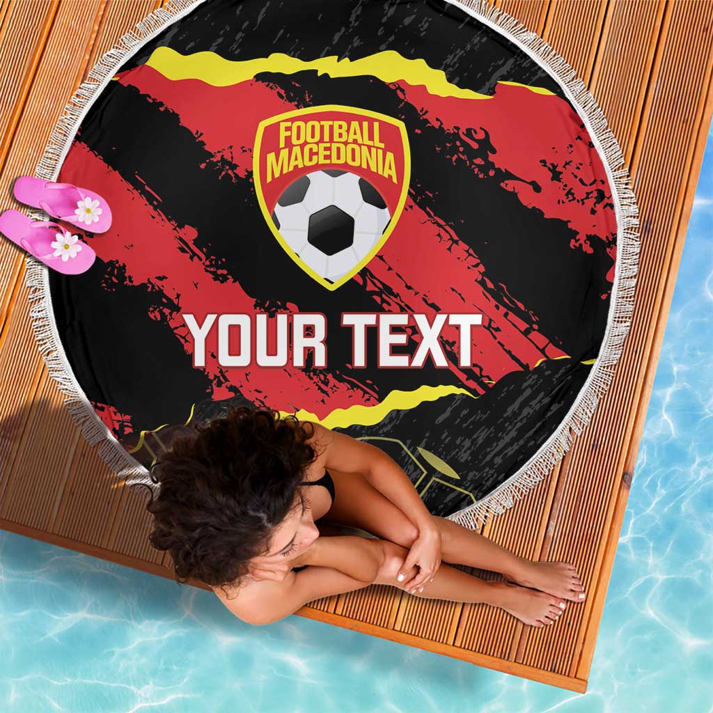 Custom Macedonia Football Beach Blanket Go Champions Risovi
