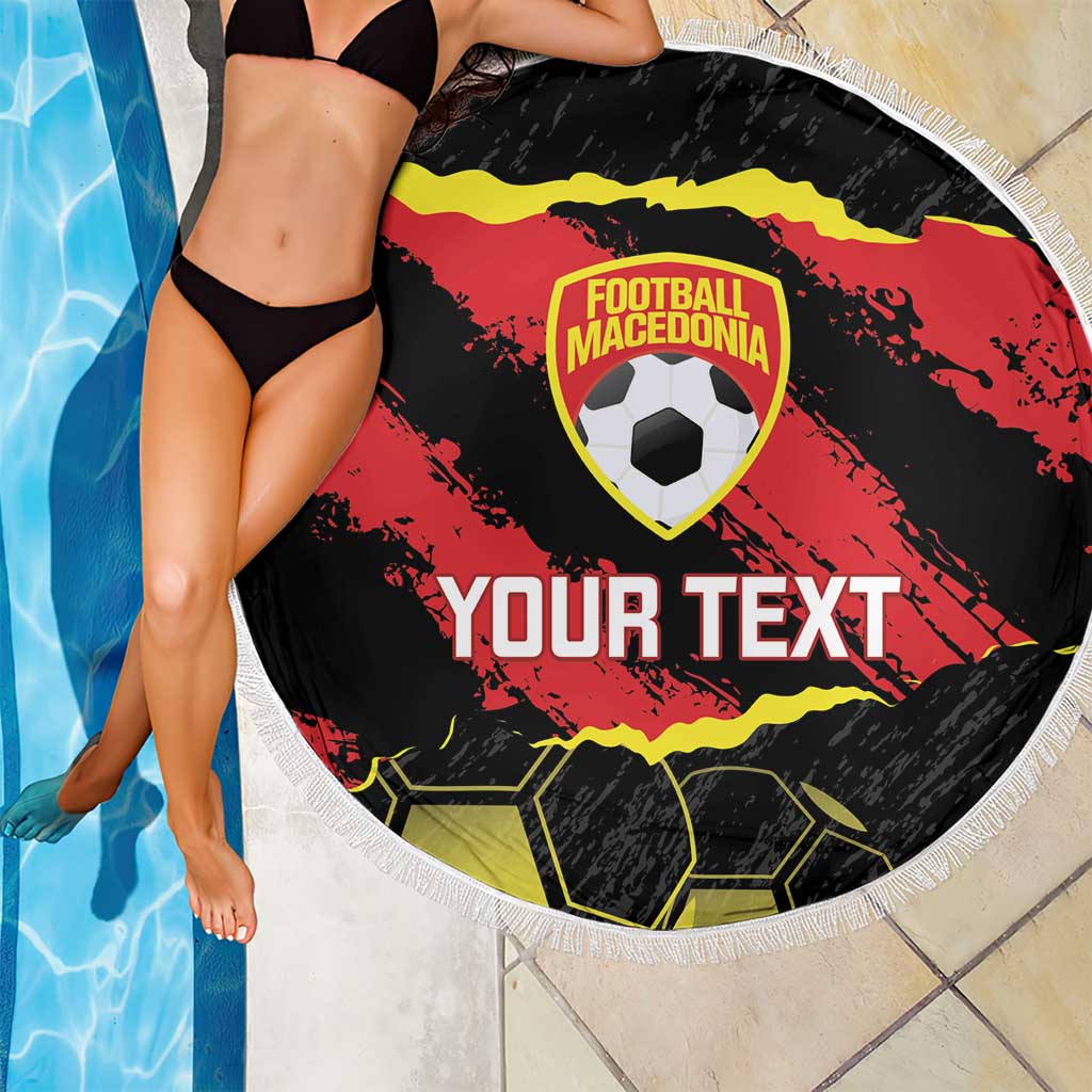Custom Macedonia Football Beach Blanket Go Champions Risovi