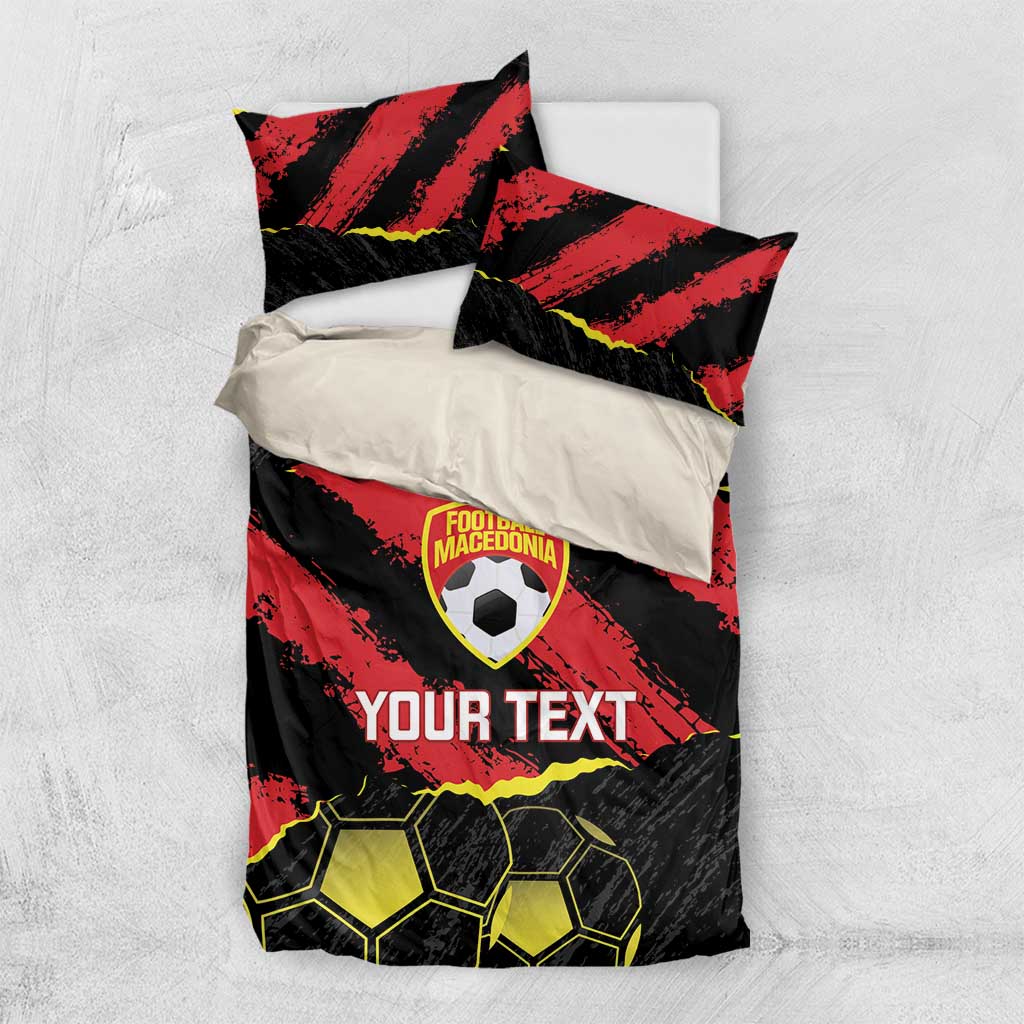 Custom Macedonia Football Bedding Set Go Champions Risovi