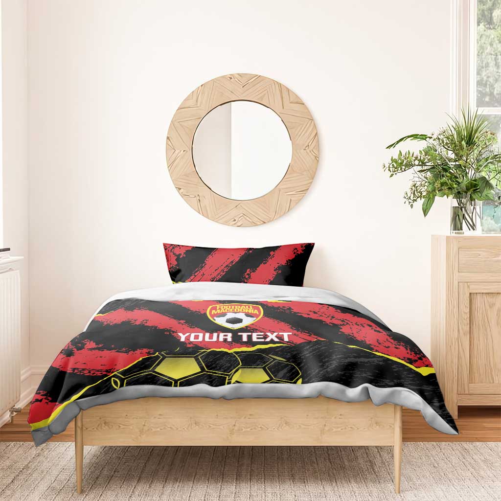 Custom Macedonia Football Bedding Set Go Champions Risovi
