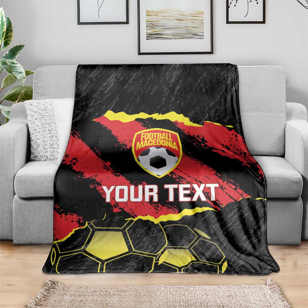 Custom Macedonia Football Blanket Go Champions Risovi