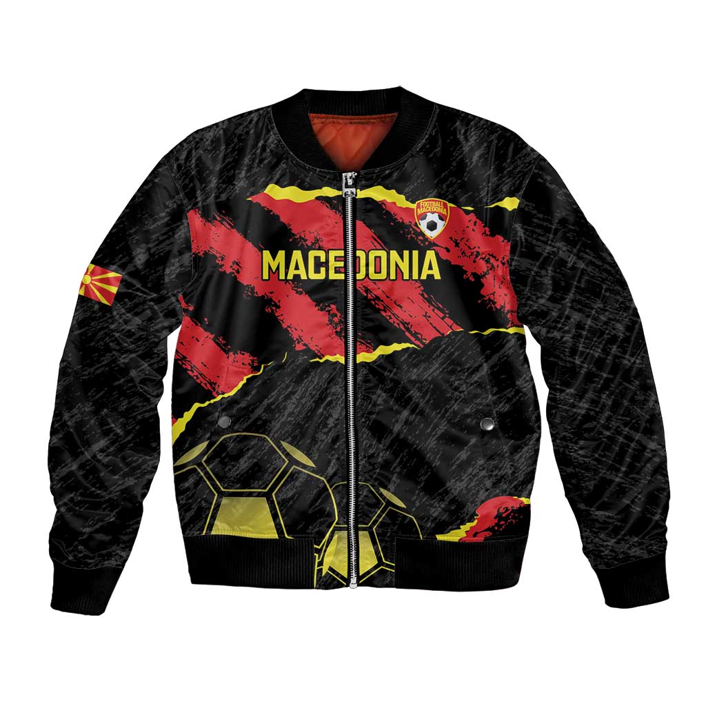 Custom Macedonia Football Bomber Jacket Go Champions Risovi