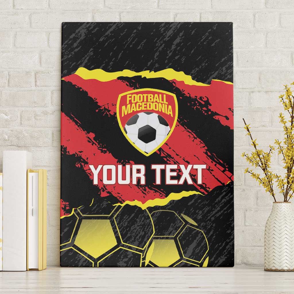 Custom Macedonia Football Canvas Wall Art Go Champions Risovi