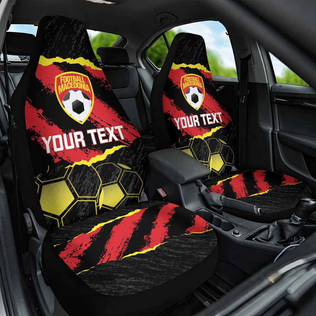 Custom Macedonia Football Car Seat Cover Go Champions Risovi