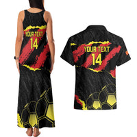 Custom Macedonia Football Couples Matching Tank Maxi Dress and Hawaiian Shirt Go Champions Risovi