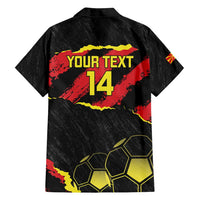 Custom Macedonia Football Family Matching Off Shoulder Short Dress and Hawaiian Shirt Go Champions Risovi