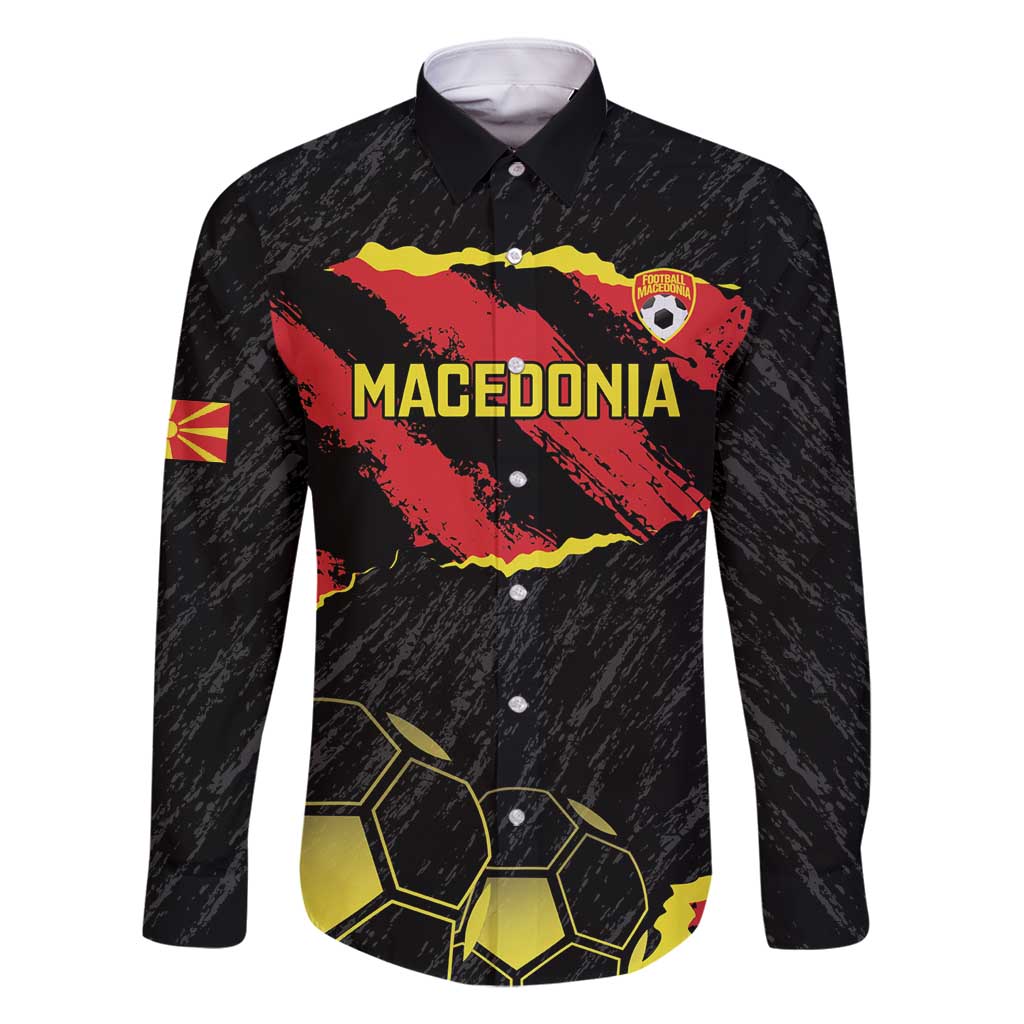 Custom Macedonia Football Family Matching Off Shoulder Short Dress and Hawaiian Shirt Go Champions Risovi