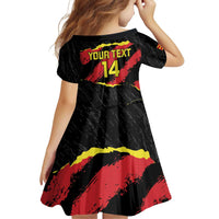 Custom Macedonia Football Family Matching Puletasi and Hawaiian Shirt Go Champions Risovi