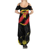Custom Macedonia Football Family Matching Summer Maxi Dress and Hawaiian Shirt Go Champions Risovi
