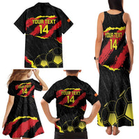 Custom Macedonia Football Family Matching Tank Maxi Dress and Hawaiian Shirt Go Champions Risovi