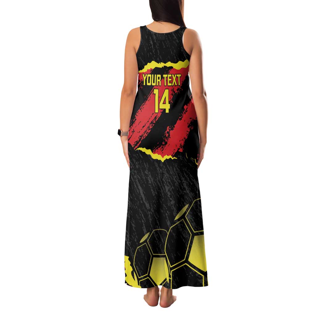 Custom Macedonia Football Family Matching Tank Maxi Dress and Hawaiian Shirt Go Champions Risovi