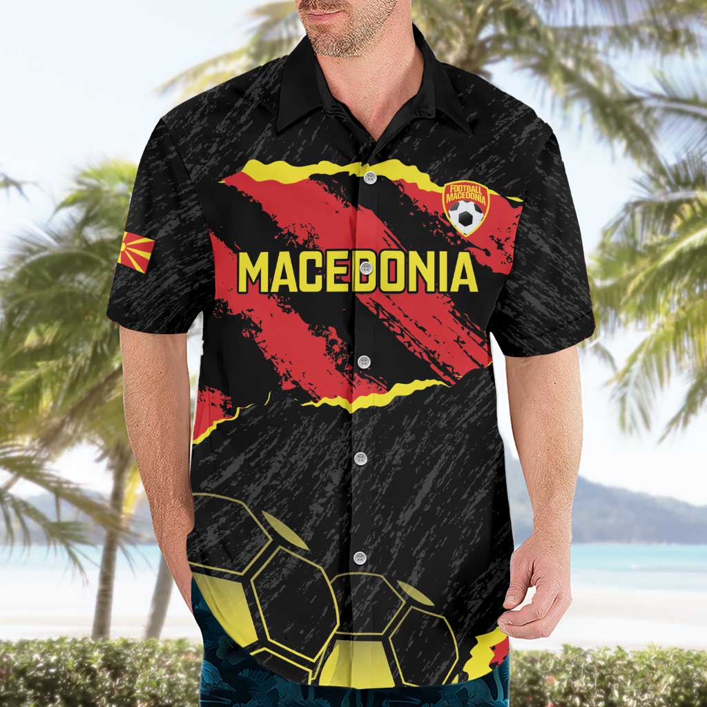 Custom Macedonia Football Hawaiian Shirt Go Champions Risovi