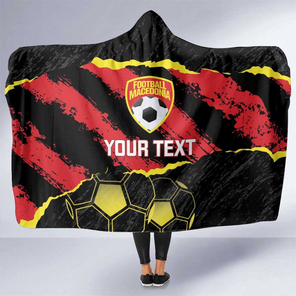 Custom Macedonia Football Hooded Blanket Go Champions Risovi