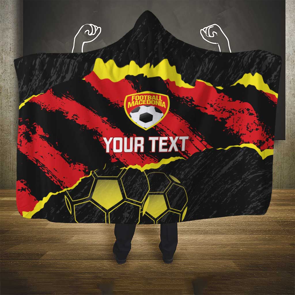 Custom Macedonia Football Hooded Blanket Go Champions Risovi