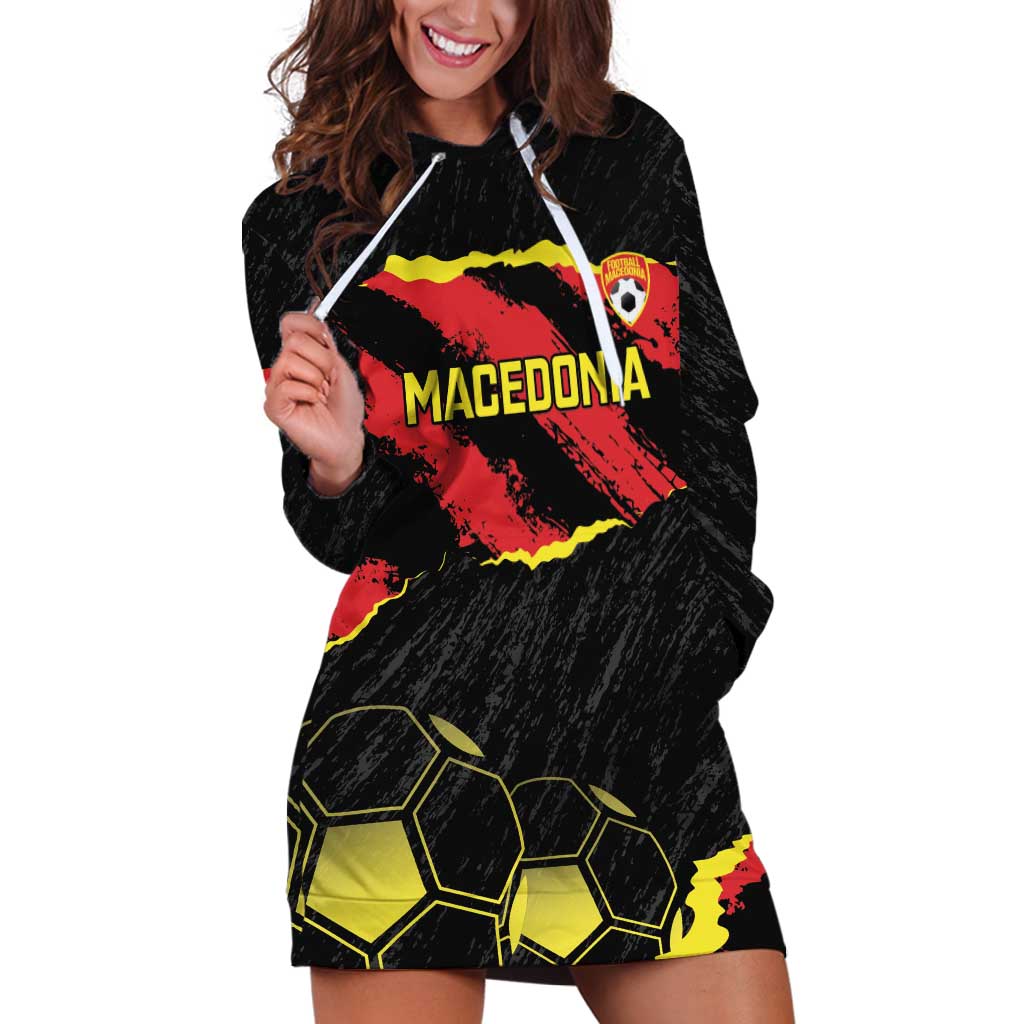 Custom Macedonia Football Hoodie Dress Go Champions Risovi