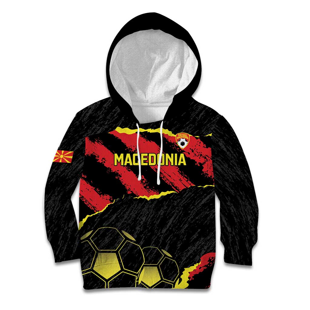 Custom Macedonia Football Kid Hoodie Go Champions Risovi