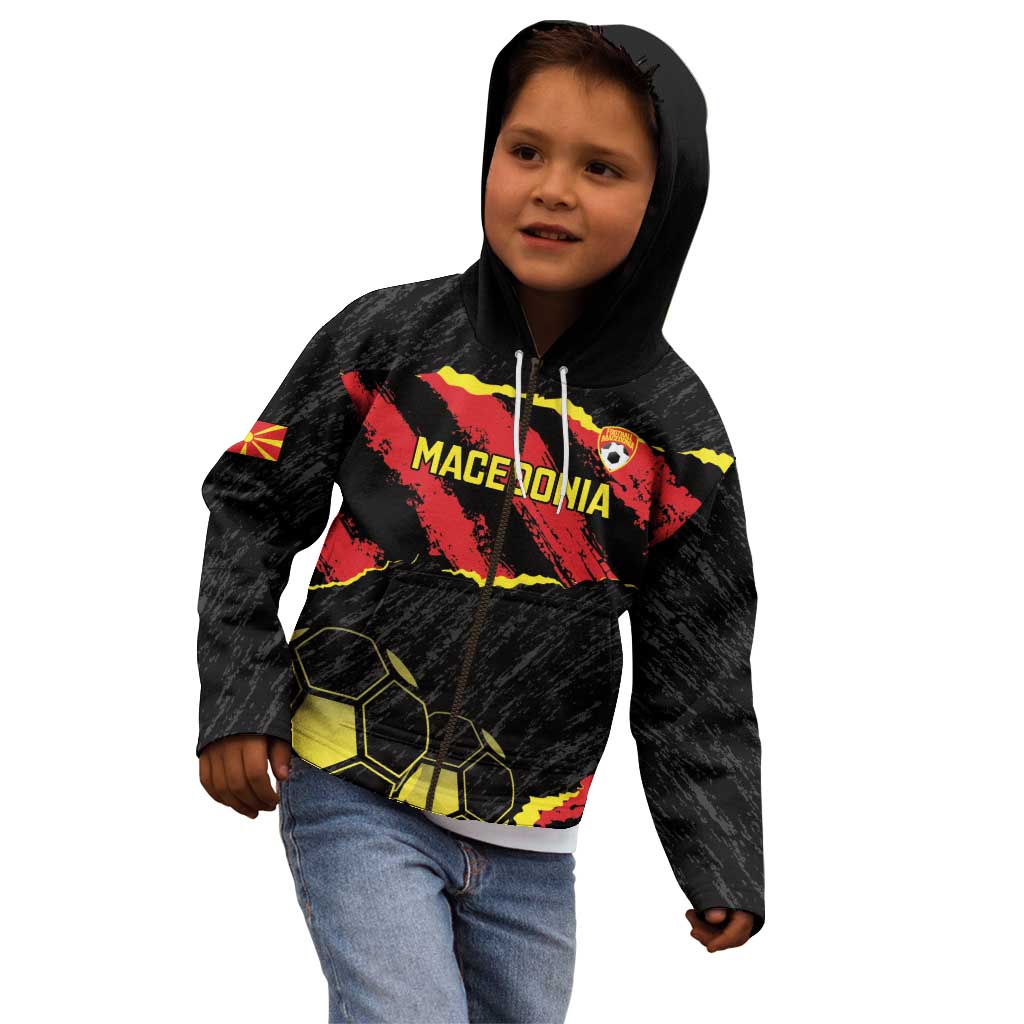 Custom Macedonia Football Kid Hoodie Go Champions Risovi