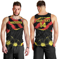 Custom Macedonia Football Men Tank Top Go Champions Risovi