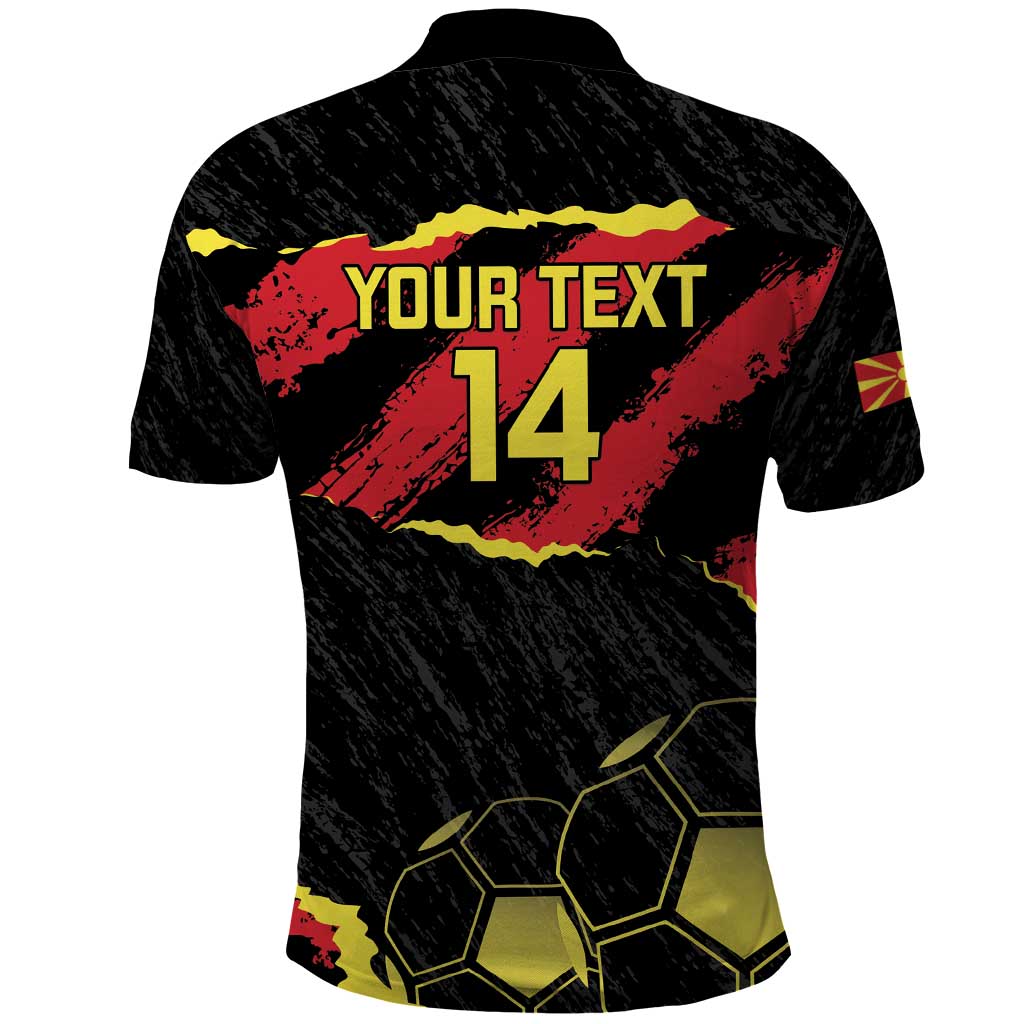 Custom Macedonia Football Polo Shirt Go Champions Risovi