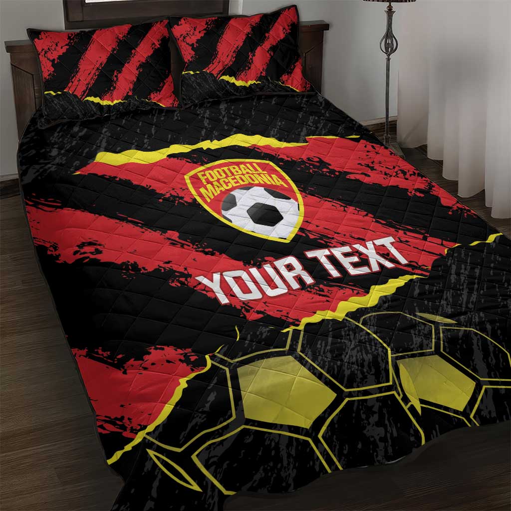 Custom Macedonia Football Quilt Bed Set Go Champions Risovi