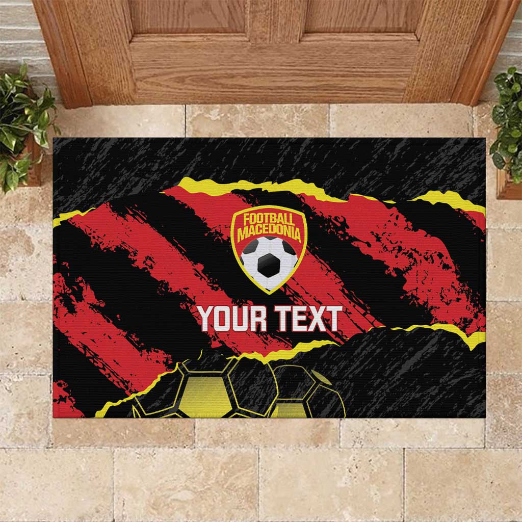 Custom Macedonia Football Rubber Doormat Go Champions Risovi