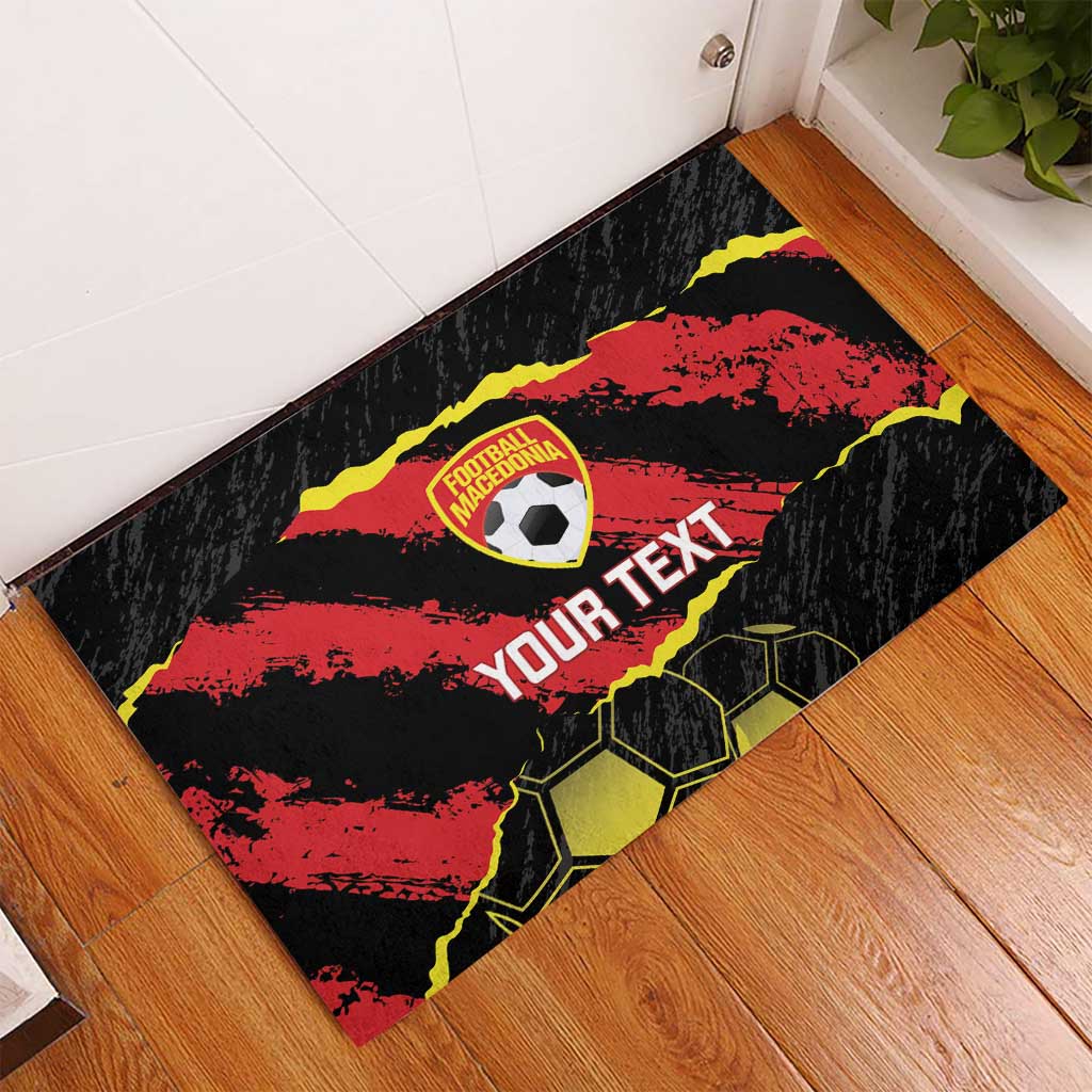 Custom Macedonia Football Rubber Doormat Go Champions Risovi