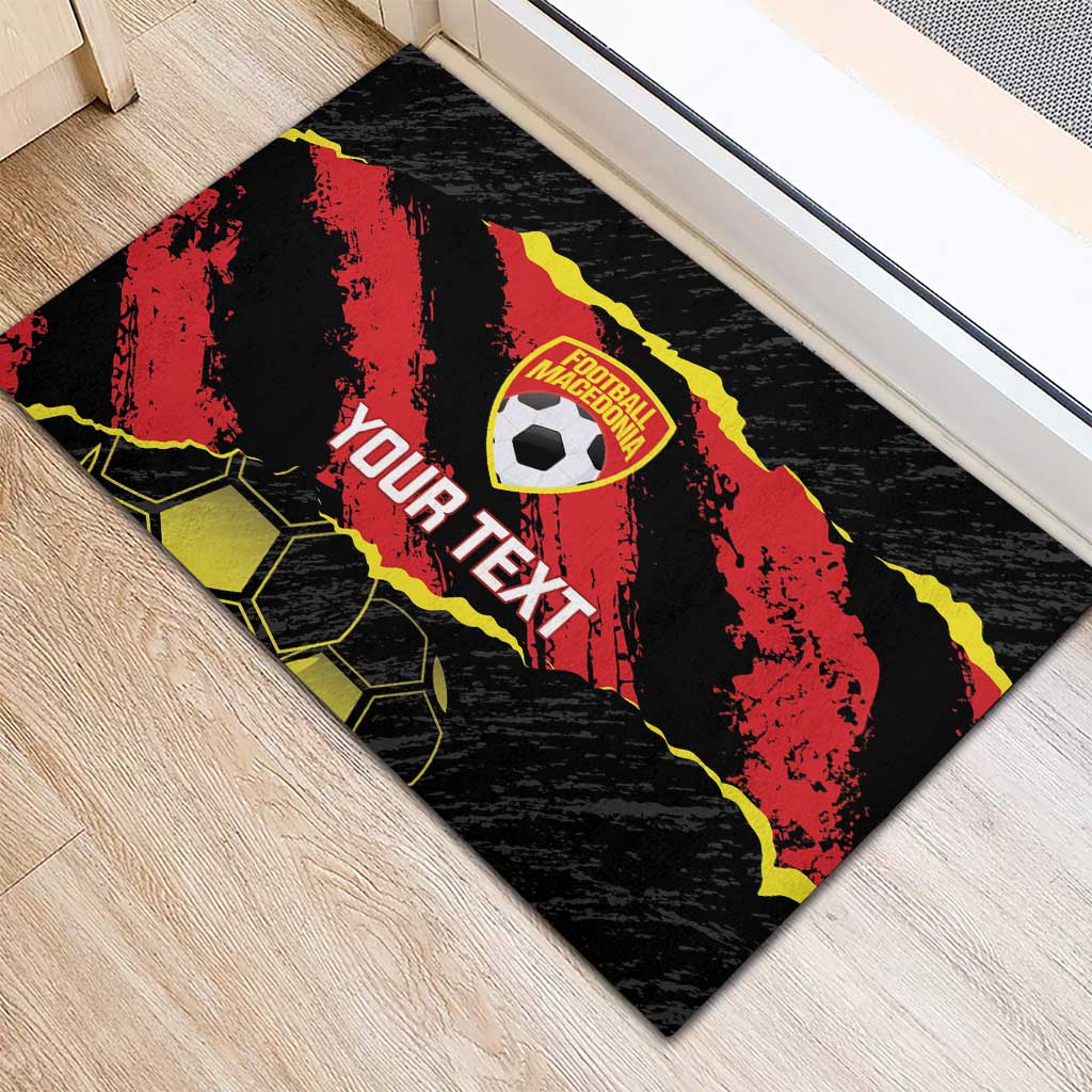 Custom Macedonia Football Rubber Doormat Go Champions Risovi