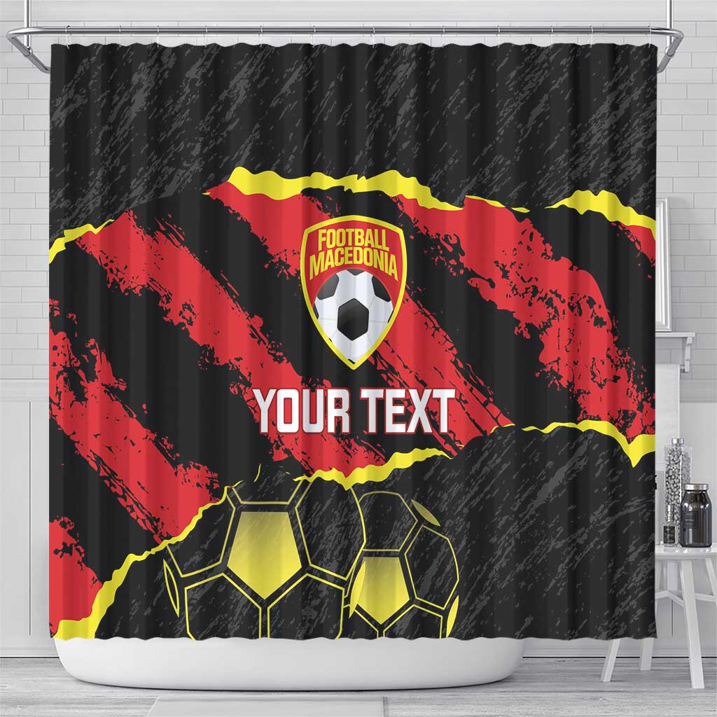 Custom Macedonia Football Shower Curtain Go Champions Risovi