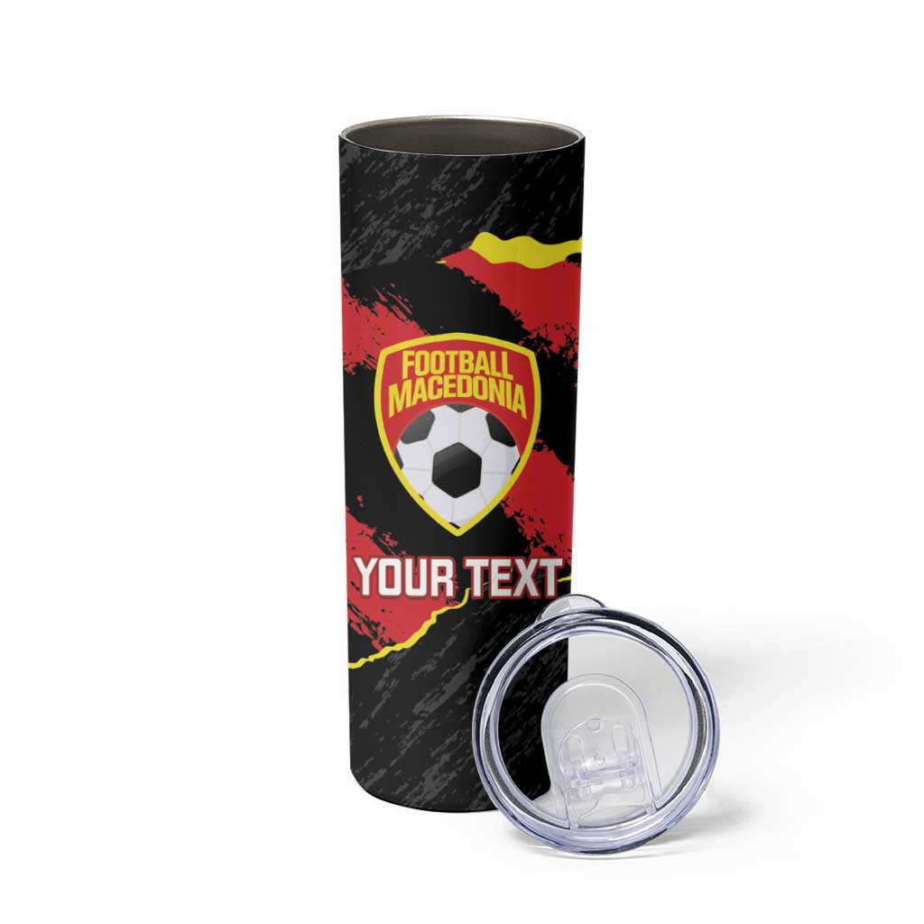 Custom Macedonia Football Skinny Tumbler Go Champions Risovi