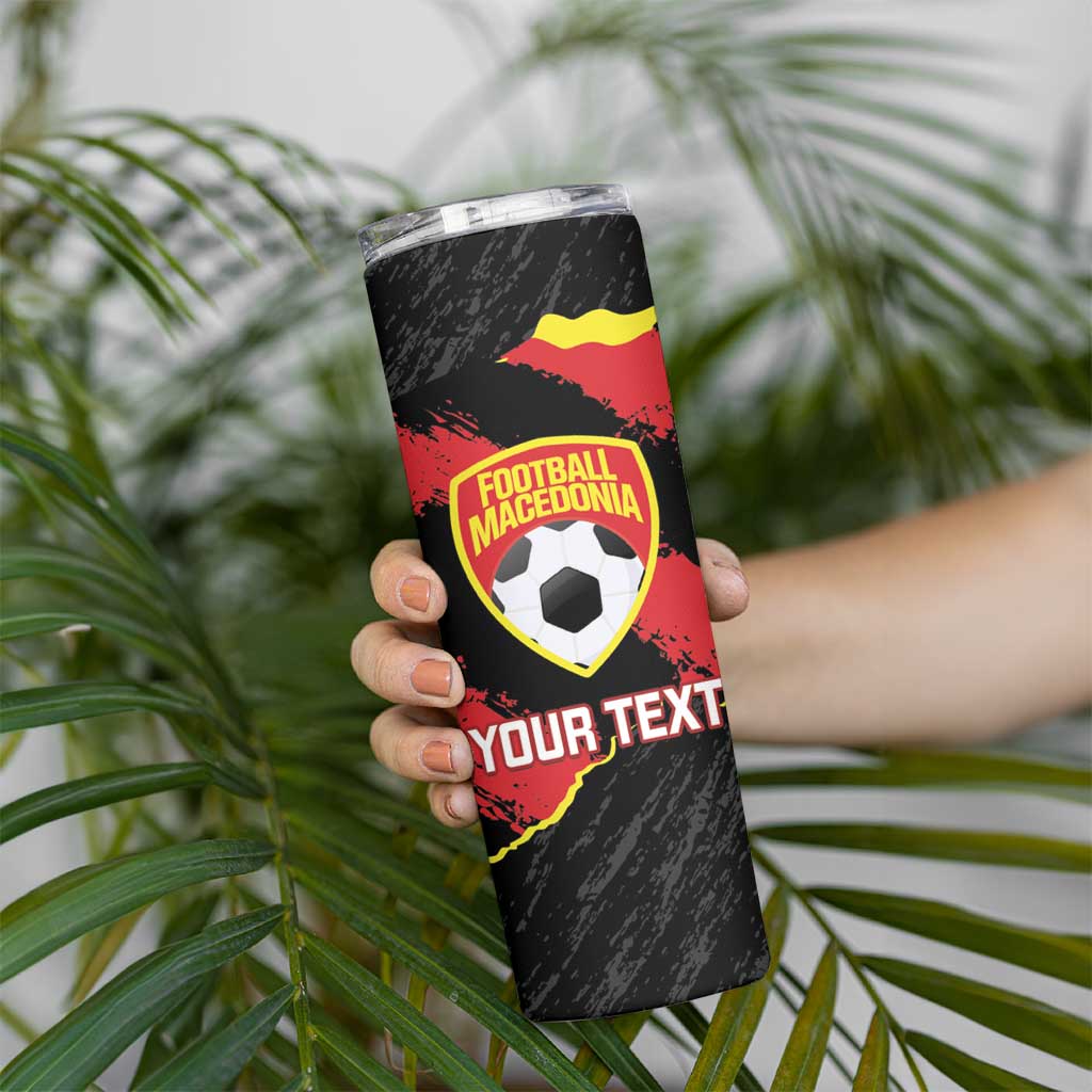 Custom Macedonia Football Skinny Tumbler Go Champions Risovi