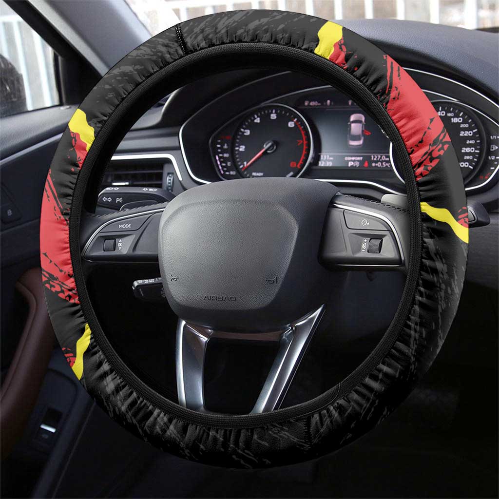 Macedonia Football Steering Wheel Cover Go Champions Risovi