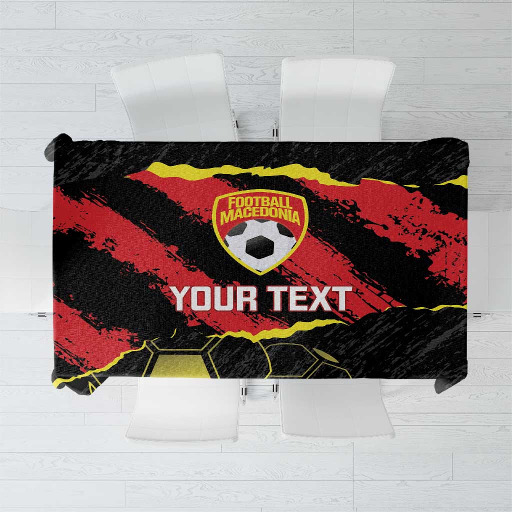 Custom Macedonia Football Tablecloth Go Champions Risovi