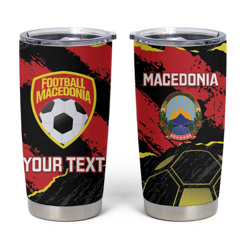 Custom Macedonia Football Tumbler Cup Go Champions Risovi