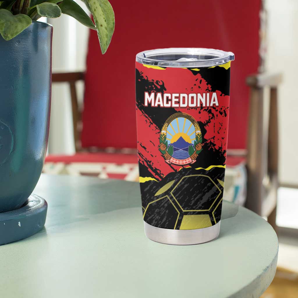 Custom Macedonia Football Tumbler Cup Go Champions Risovi