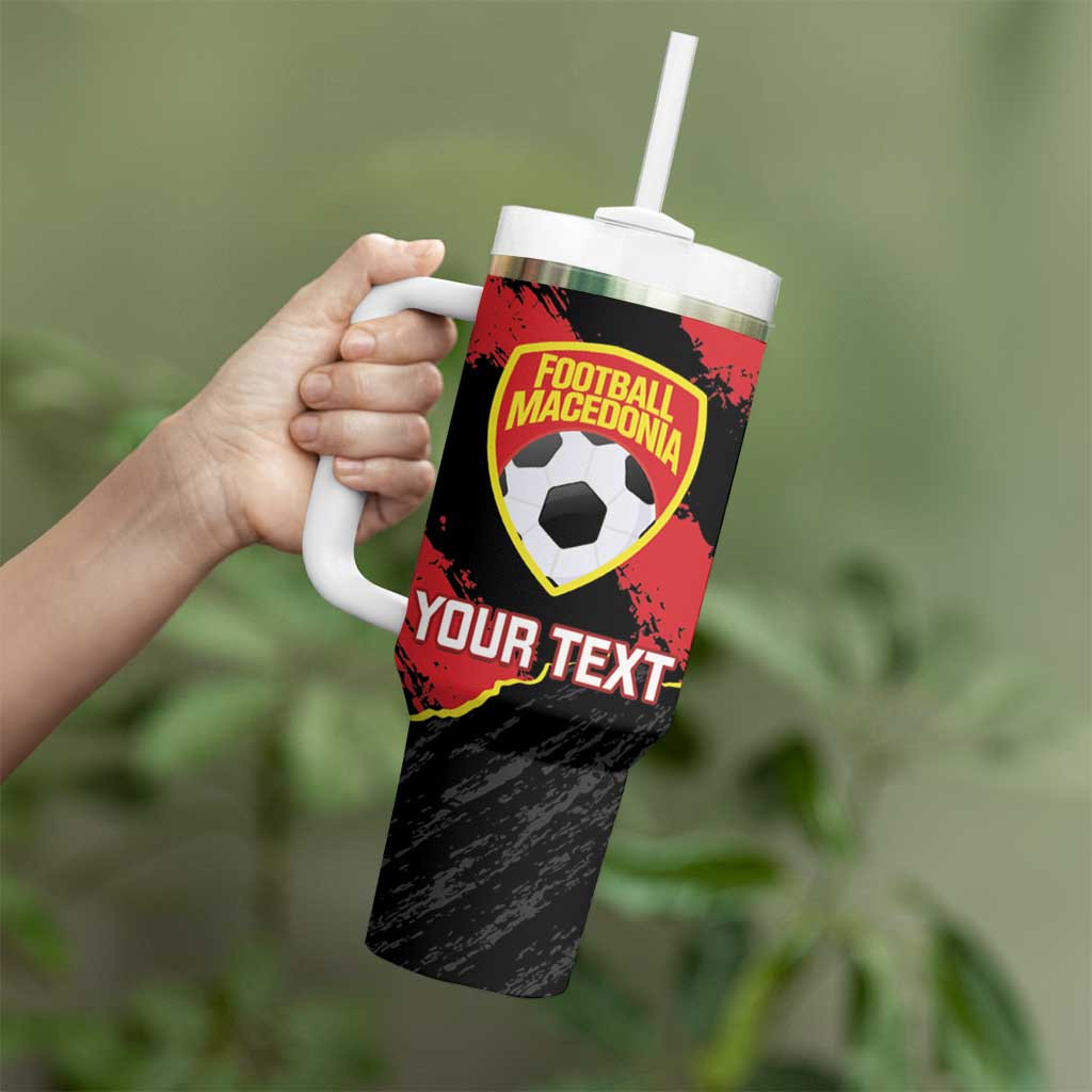 Custom Macedonia Football Tumbler With Handle Go Champions Risovi