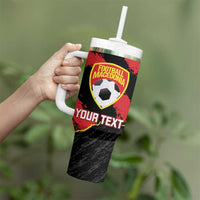 Custom Macedonia Football Tumbler With Handle Go Champions Risovi