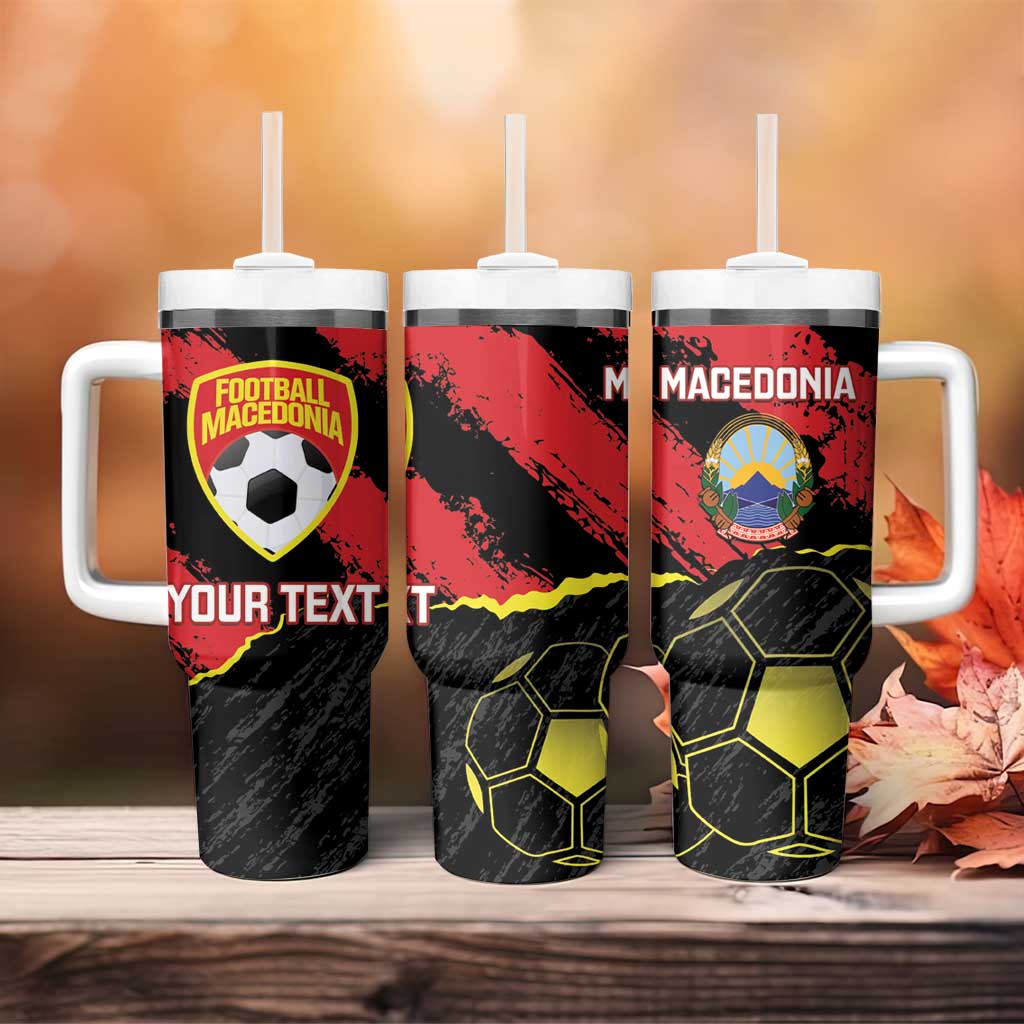 Custom Macedonia Football Tumbler With Handle Go Champions Risovi