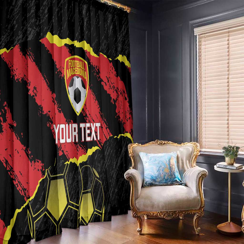 Custom Macedonia Football Window Curtain Go Champions Risovi