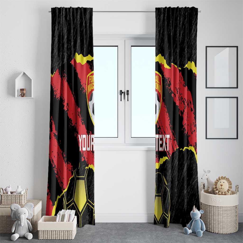 Custom Macedonia Football Window Curtain Go Champions Risovi