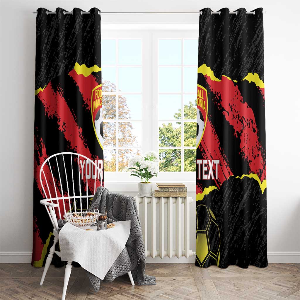 Custom Macedonia Football Window Curtain Go Champions Risovi